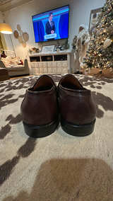 San Remo Italian Made Leather Brown  Loafer Slip-On size 7.5  - Image 2
