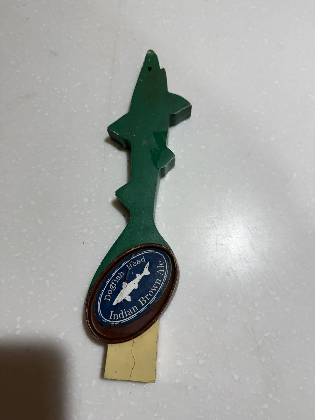Dogfish Head Indian Brown Ale Shark Tap Handle