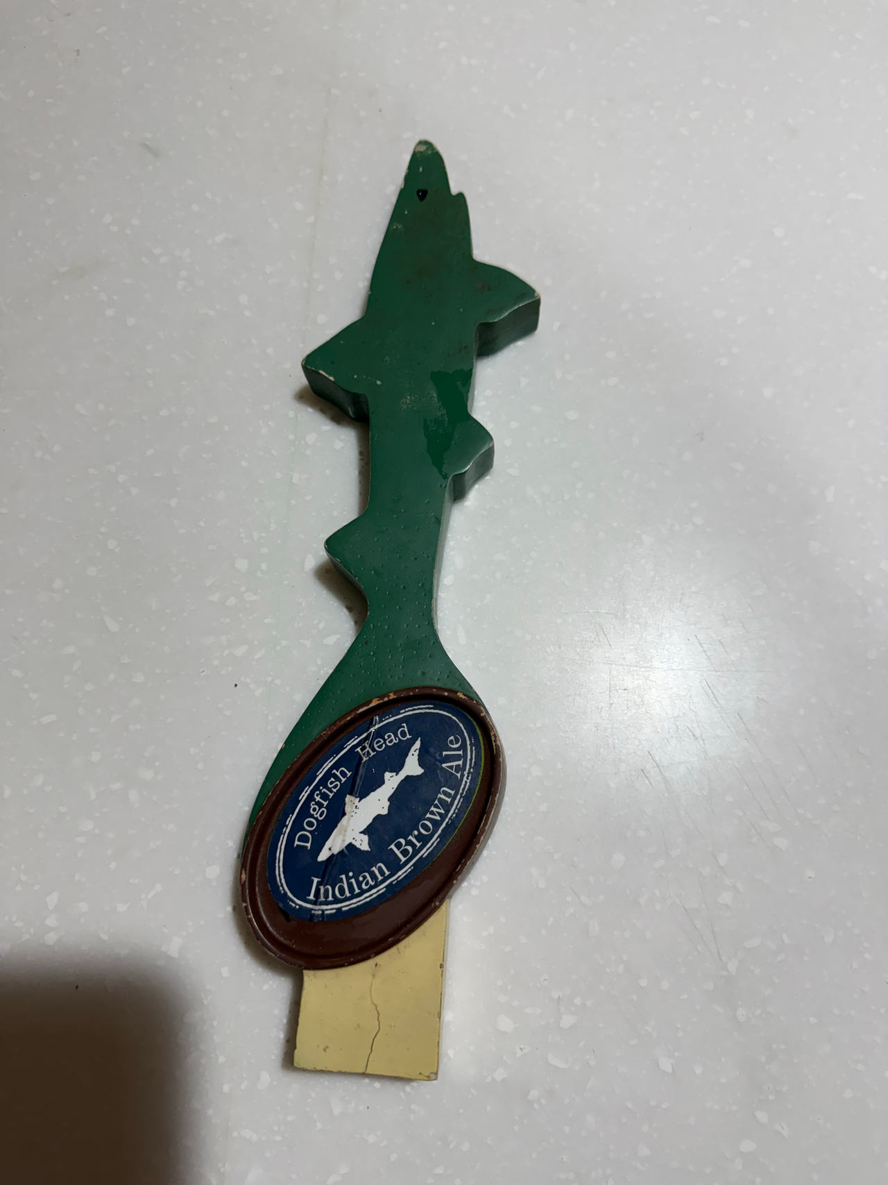Dogfish Head Indian Brown Ale Shark Tap Handle