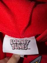 Looney Tunes Red Pullover Hoodie 1X Bugs Bunny Taz Daffy Duck Tweety Road Runner - Image 3