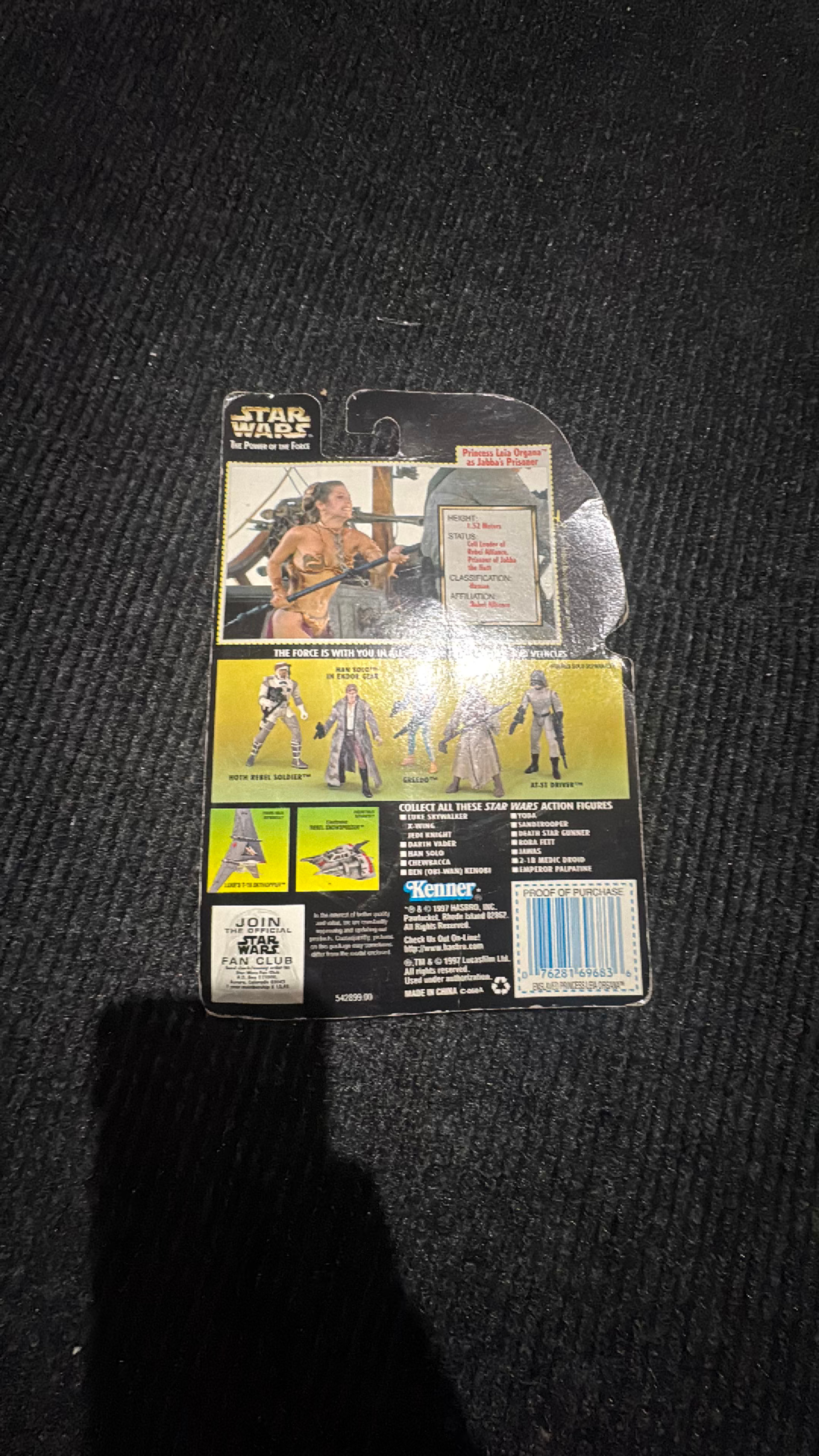 Star Wars The Power of the Force Princess Leia Organa (Jabba's Prisoner) Action Figure - Image 2