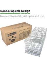Heavy-duty squirrel trap for live animals (no assembly required), 17 x 7 x 7 inc - Image 4