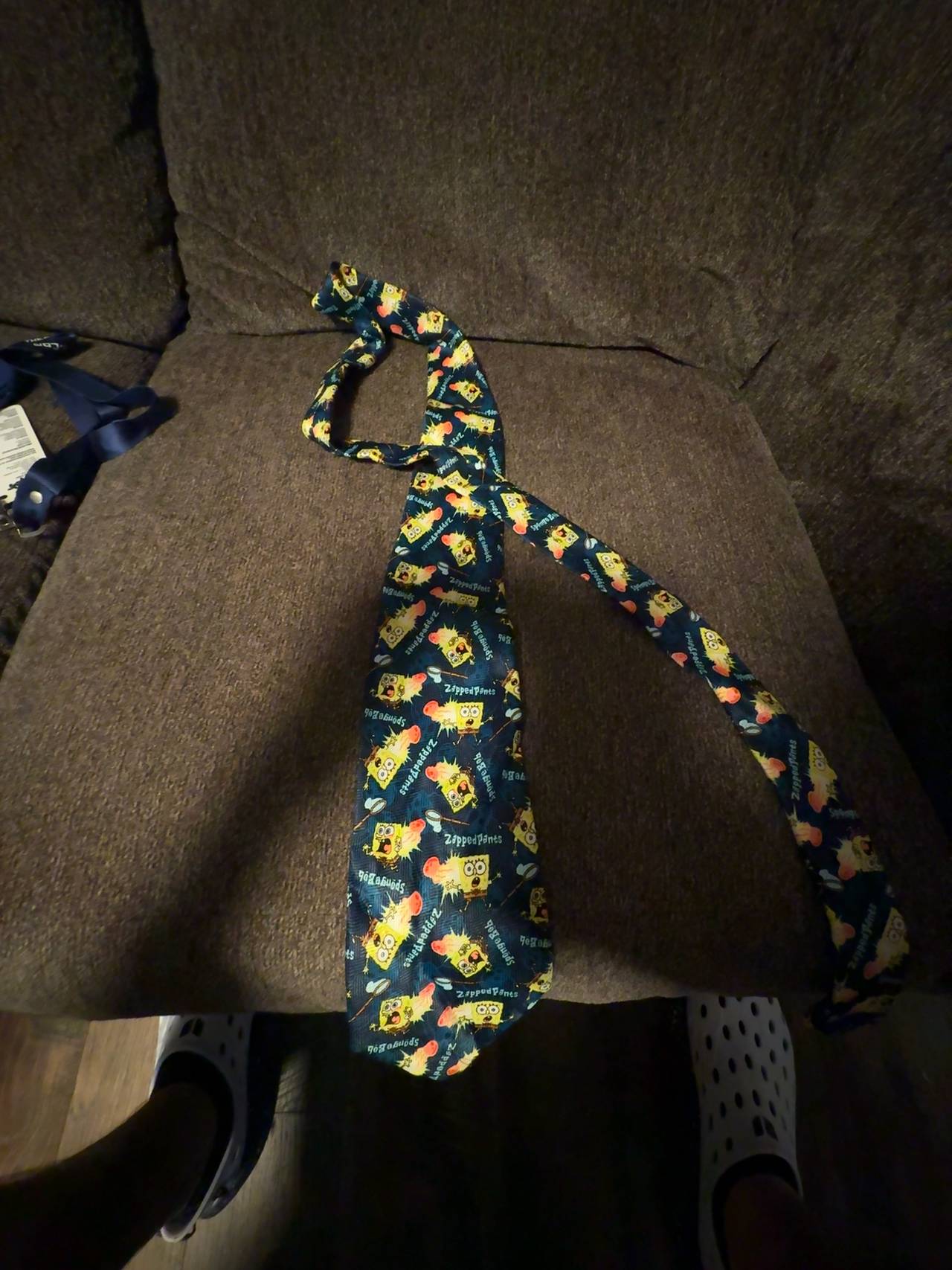 Nickelodeon SpongeBob SquarePants Zapped Pants Neck Tie