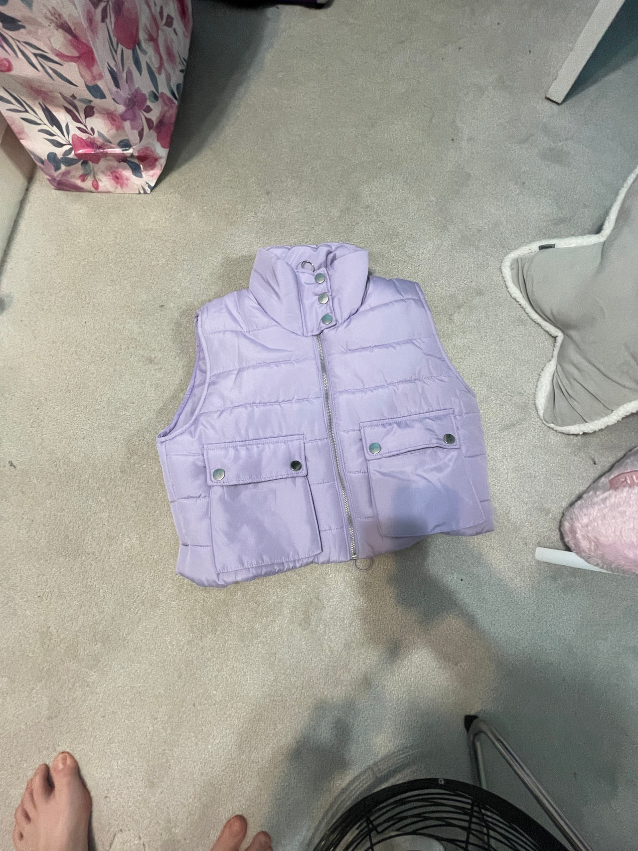 Purple Puffer Vest