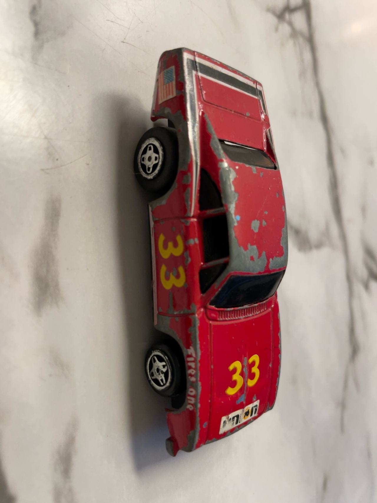 Ideal Toy Corp. 1982 Red Dodge Charger 1:60 Scale