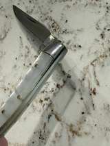 Vintage Red Deer Mother of Pearl Toothpick Knife - Image 5