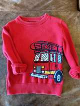 Baby Gap Toddler Fire Truck Knit Sweater - Image 1