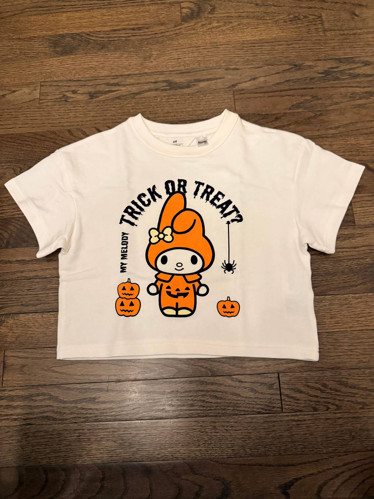 H&M My Melody Halloween Graphic Crop Top