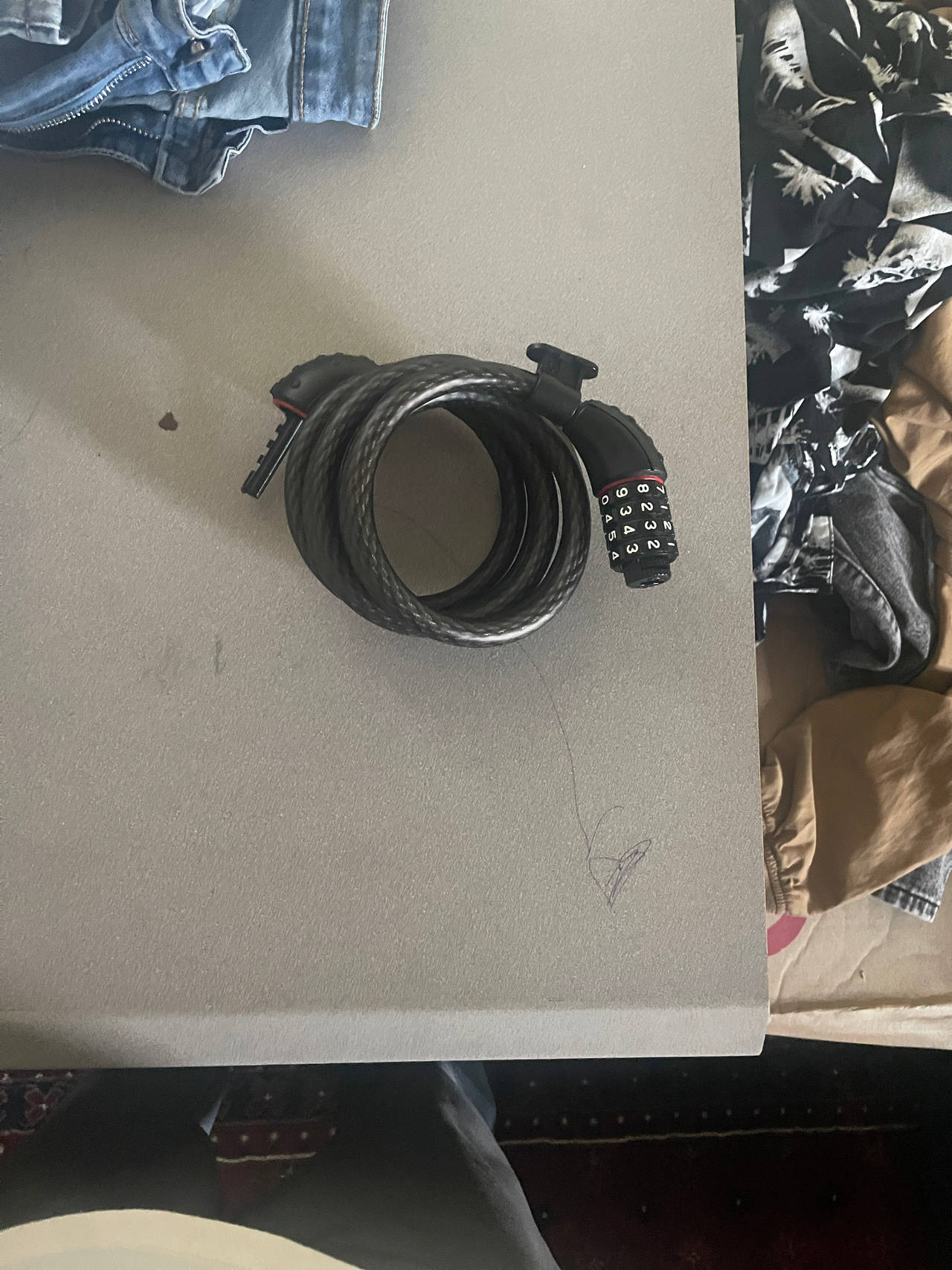 Combination Cable Bike Lock