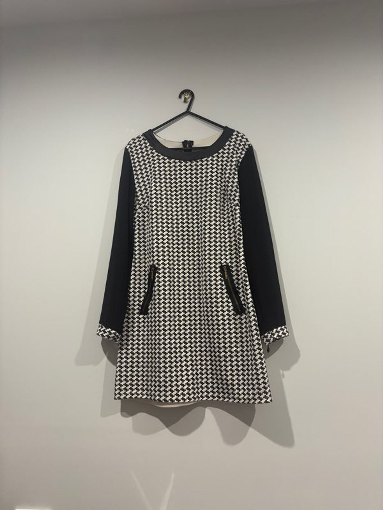 Houndstooth Shift Dress