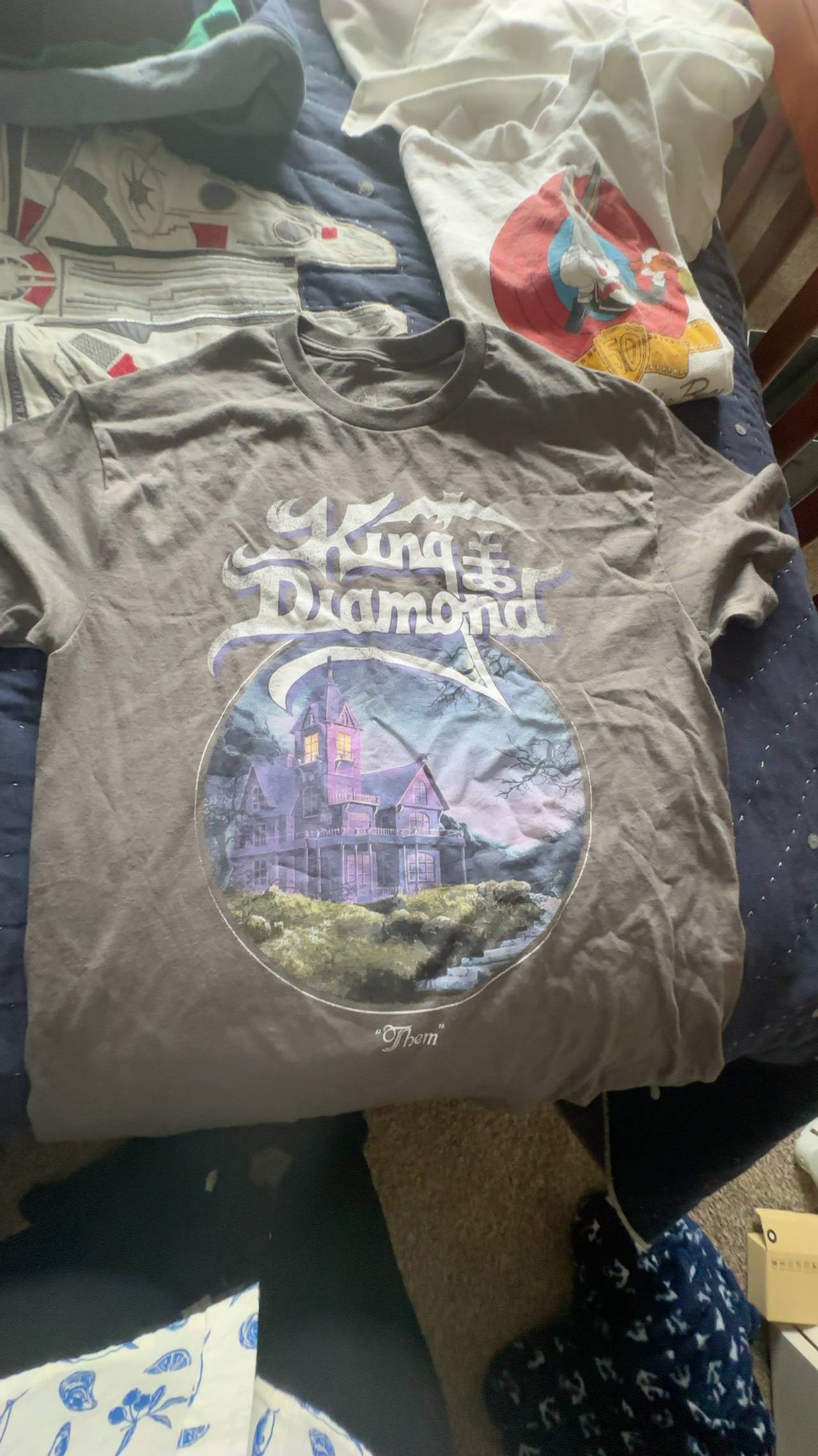 King Diamond Them T-Shirt Gray women’s Large