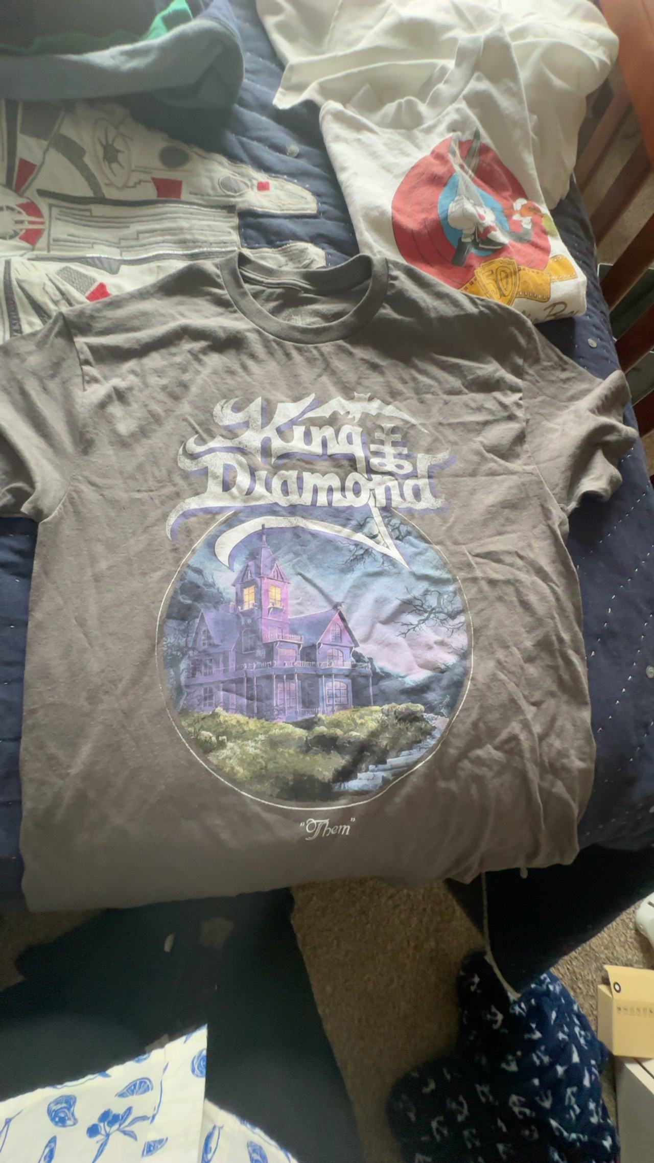 King Diamond Them T-Shirt Gray women’s Large