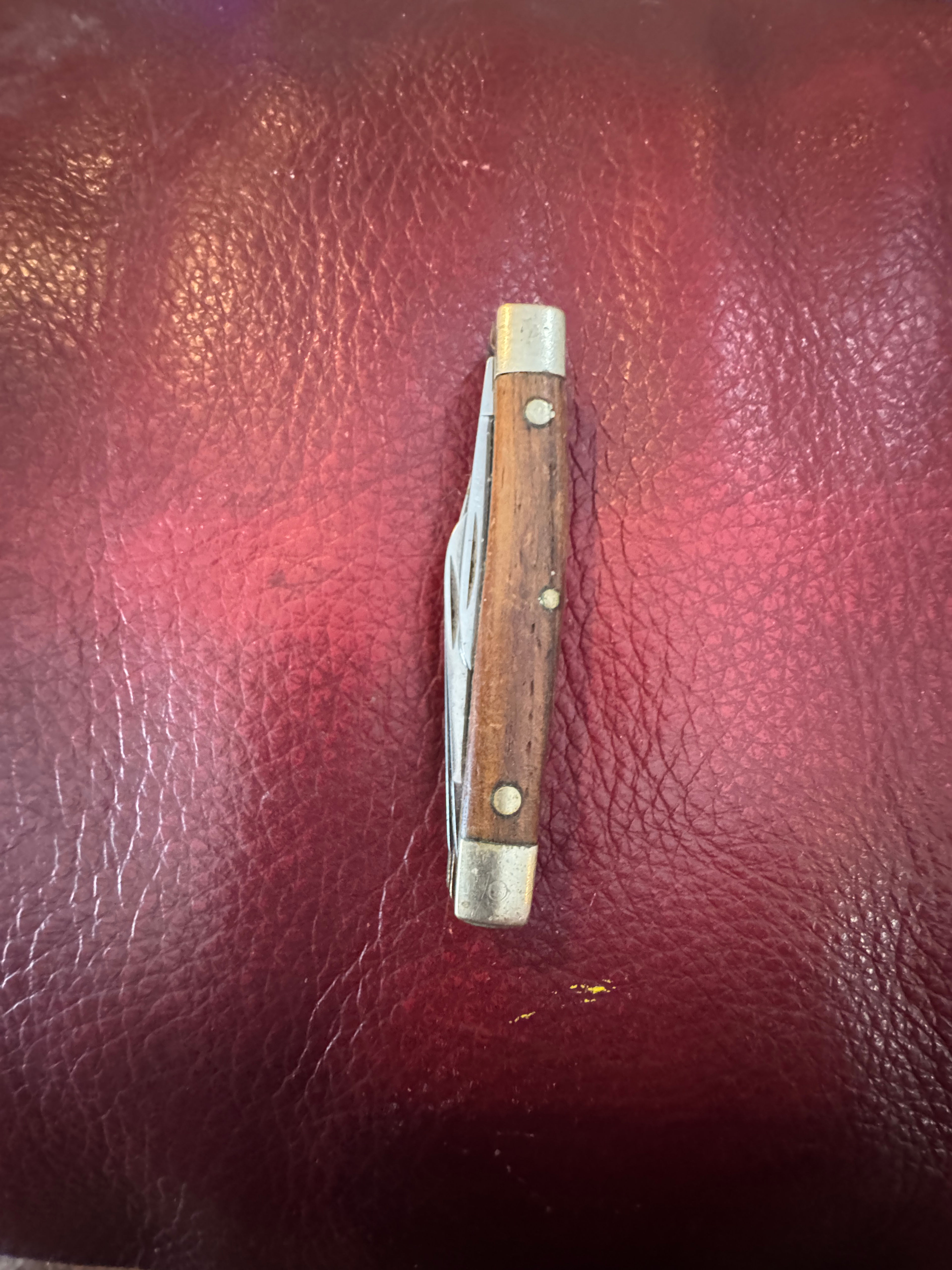 Imperial Wood Handle Pocket Knife