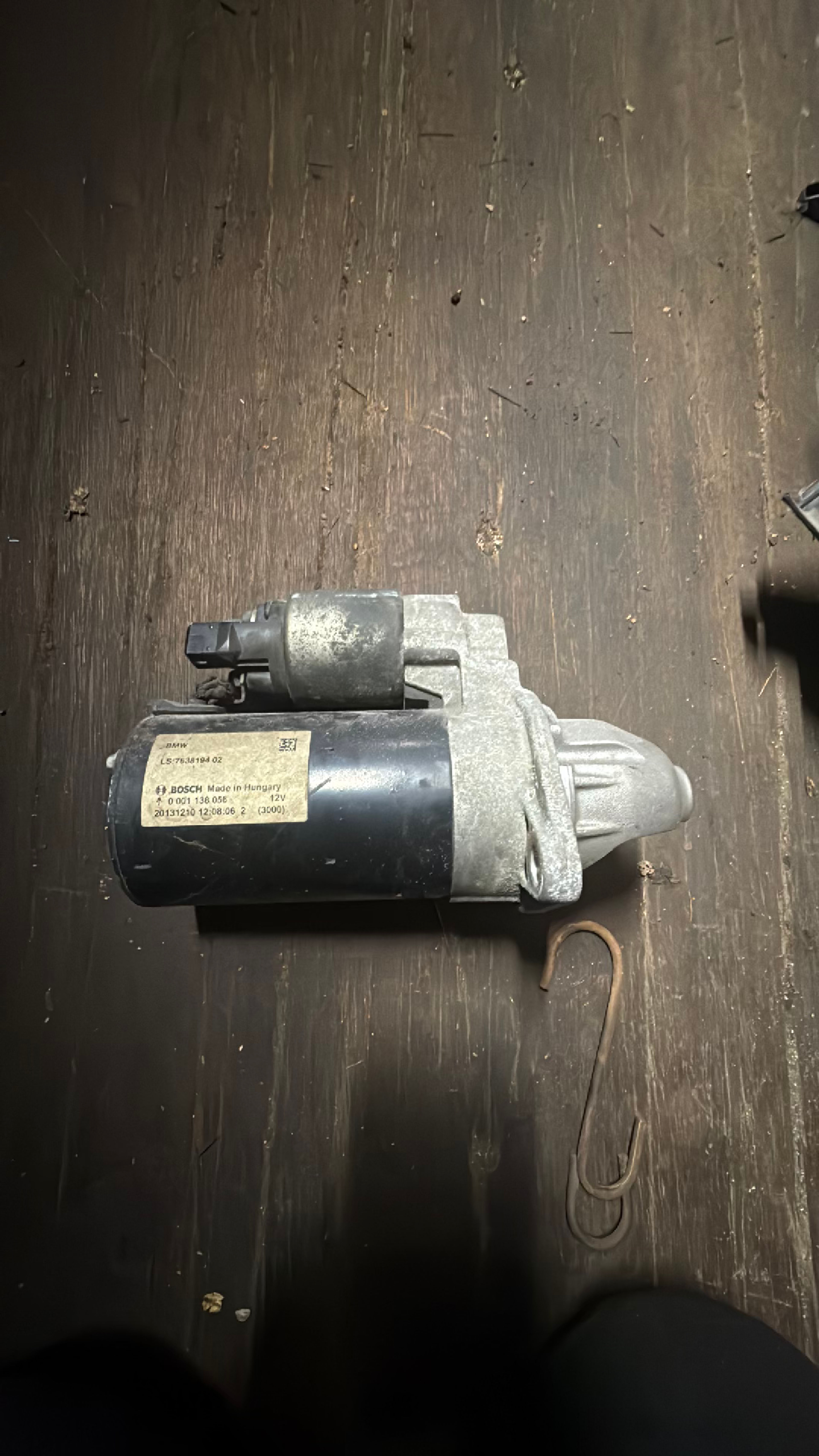 BMW Starter Motor 0001138058 12V - Image 2