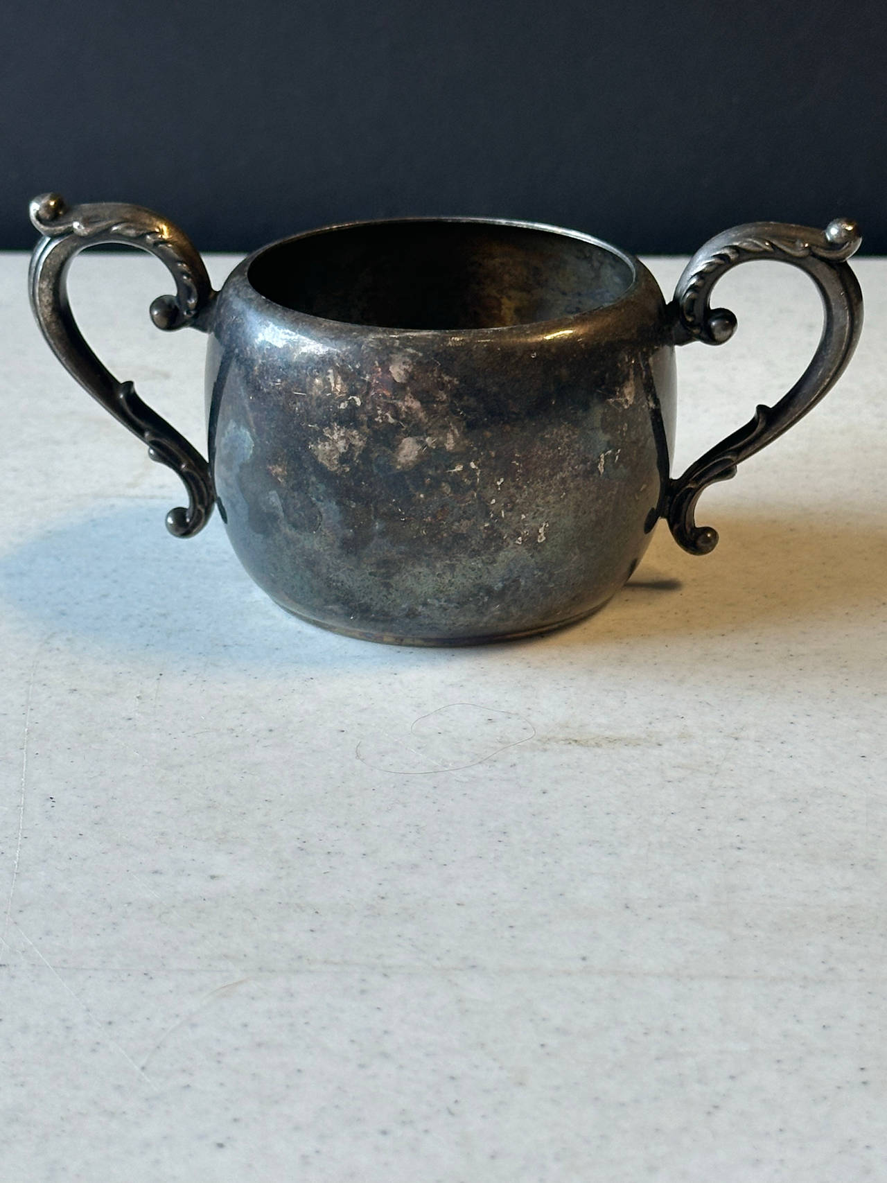Vintage Silver Plated Sugar Bowl