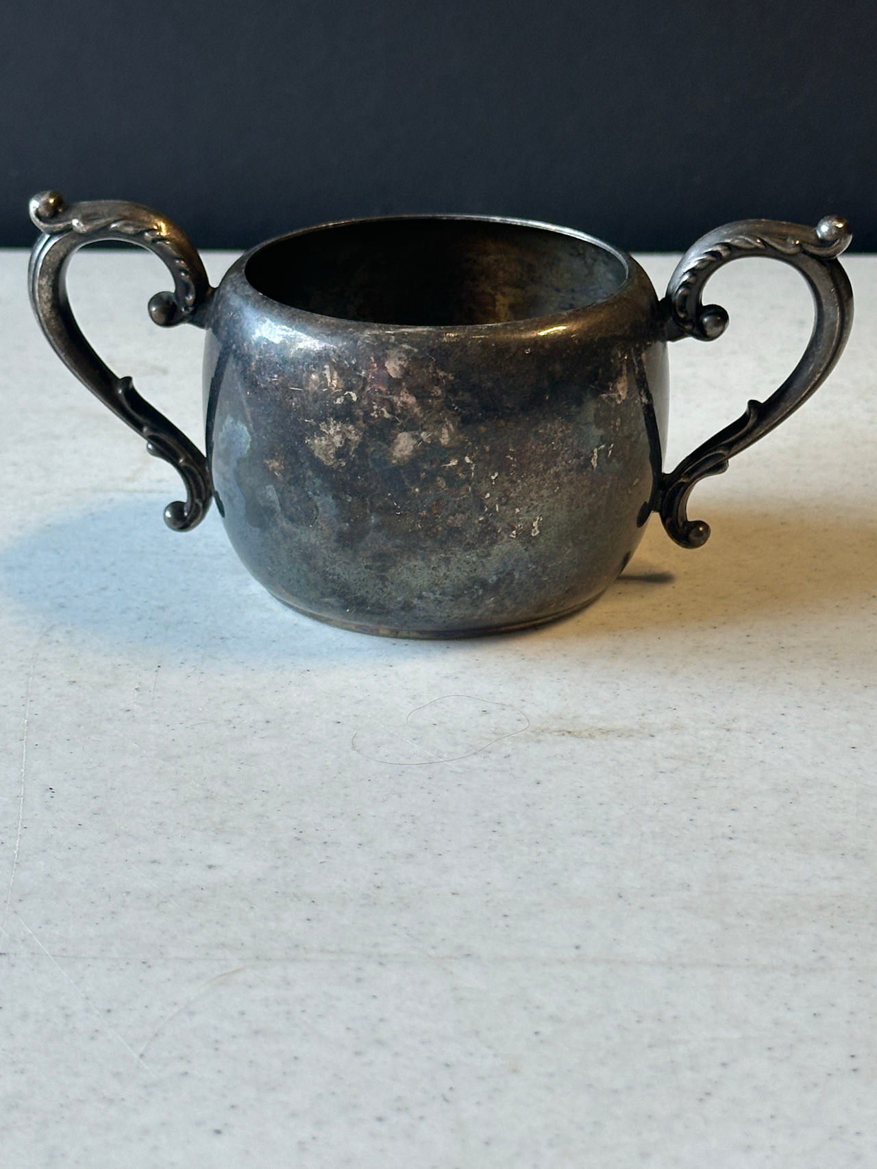 Vintage Silver Plated Sugar Bowl
