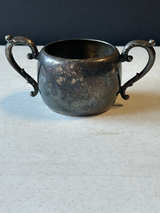 Vintage Silver Plated Sugar Bowl - Image 1