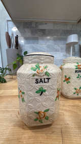 Vintage Floral Lattice Salt and Pepper Shakers - Image 2