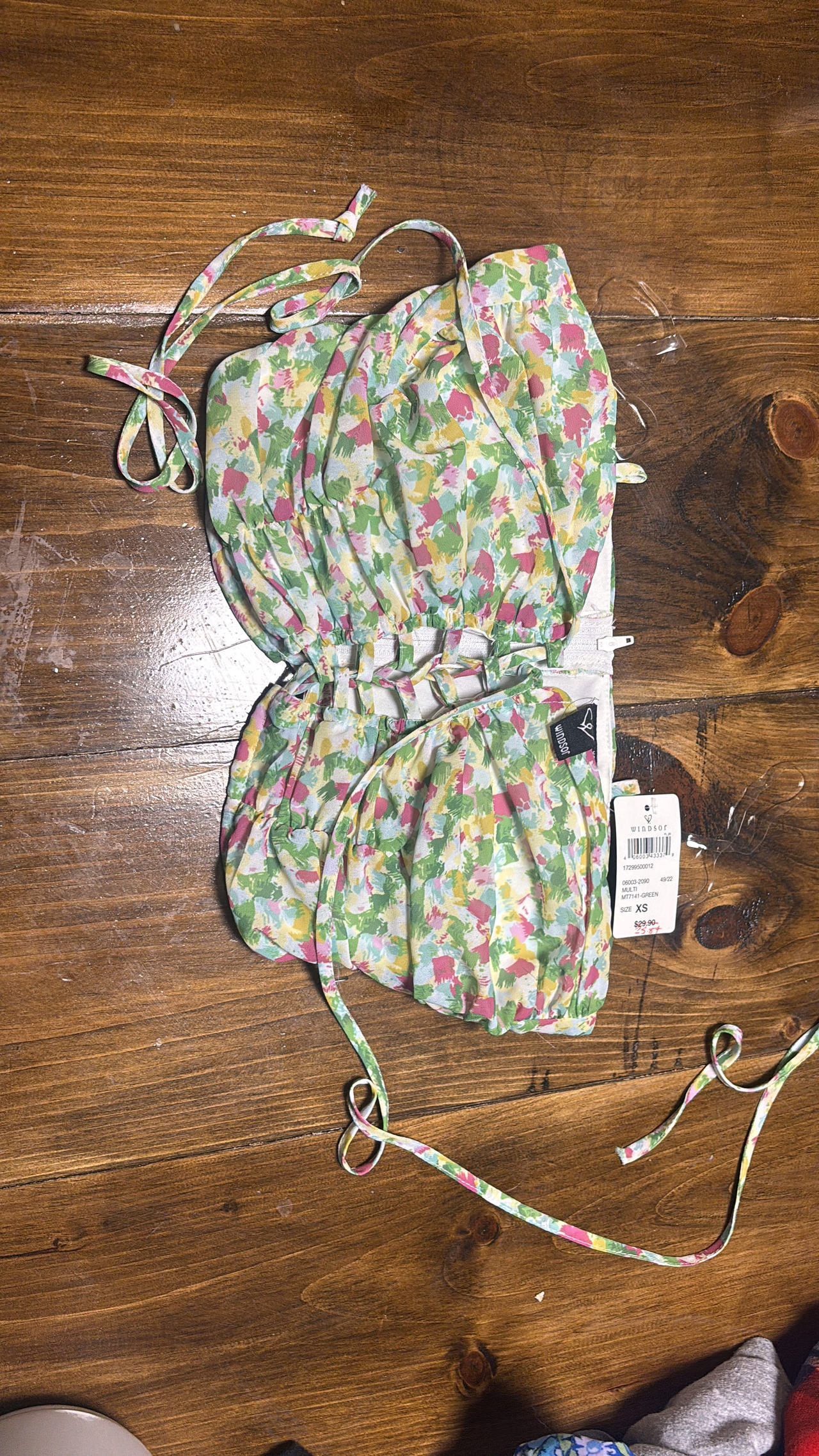Windsor Floral Cutout Crop Top