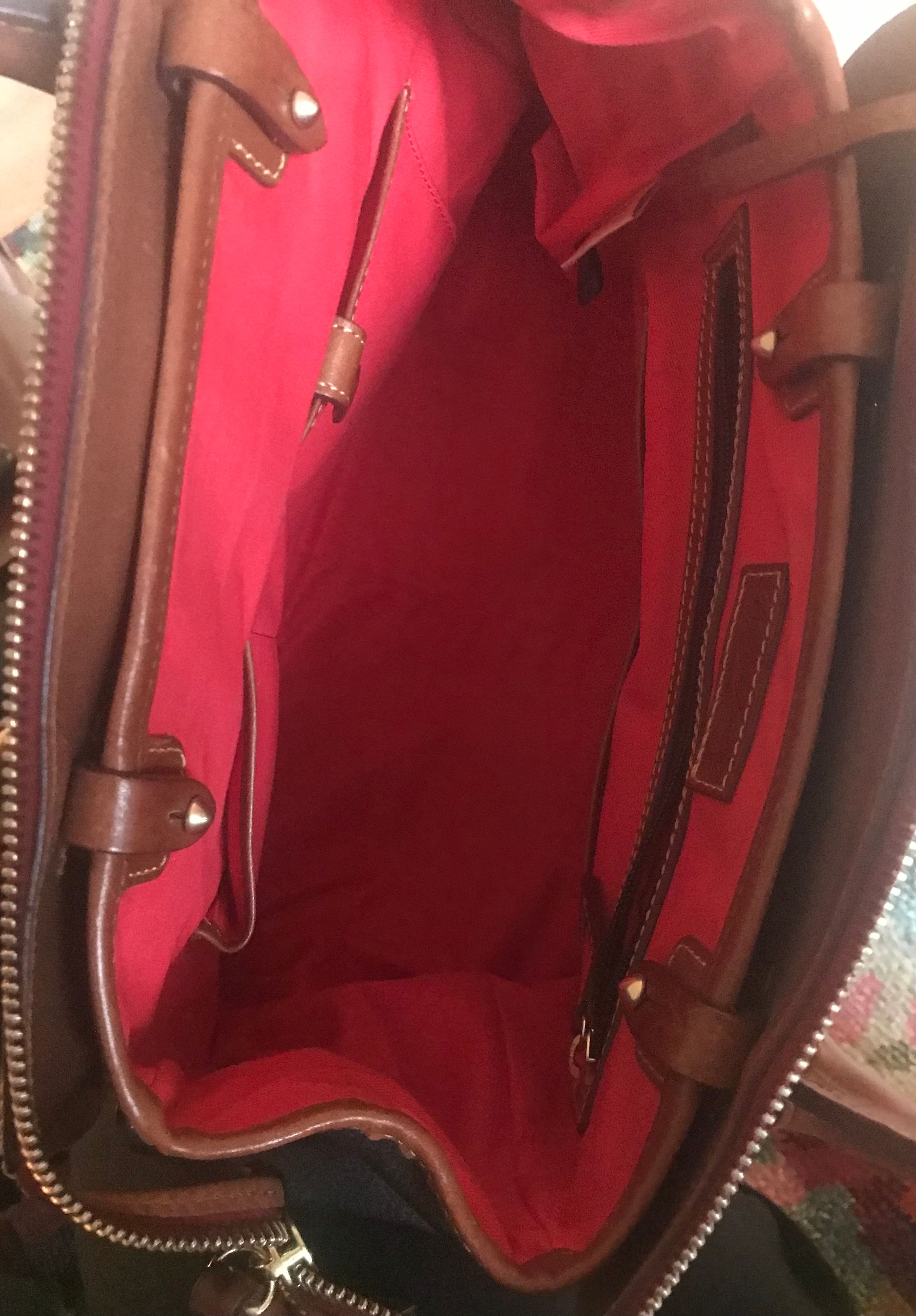 New Dooney & Bourke Wilson Pebbled Leather Satchel Handbag - Image 6