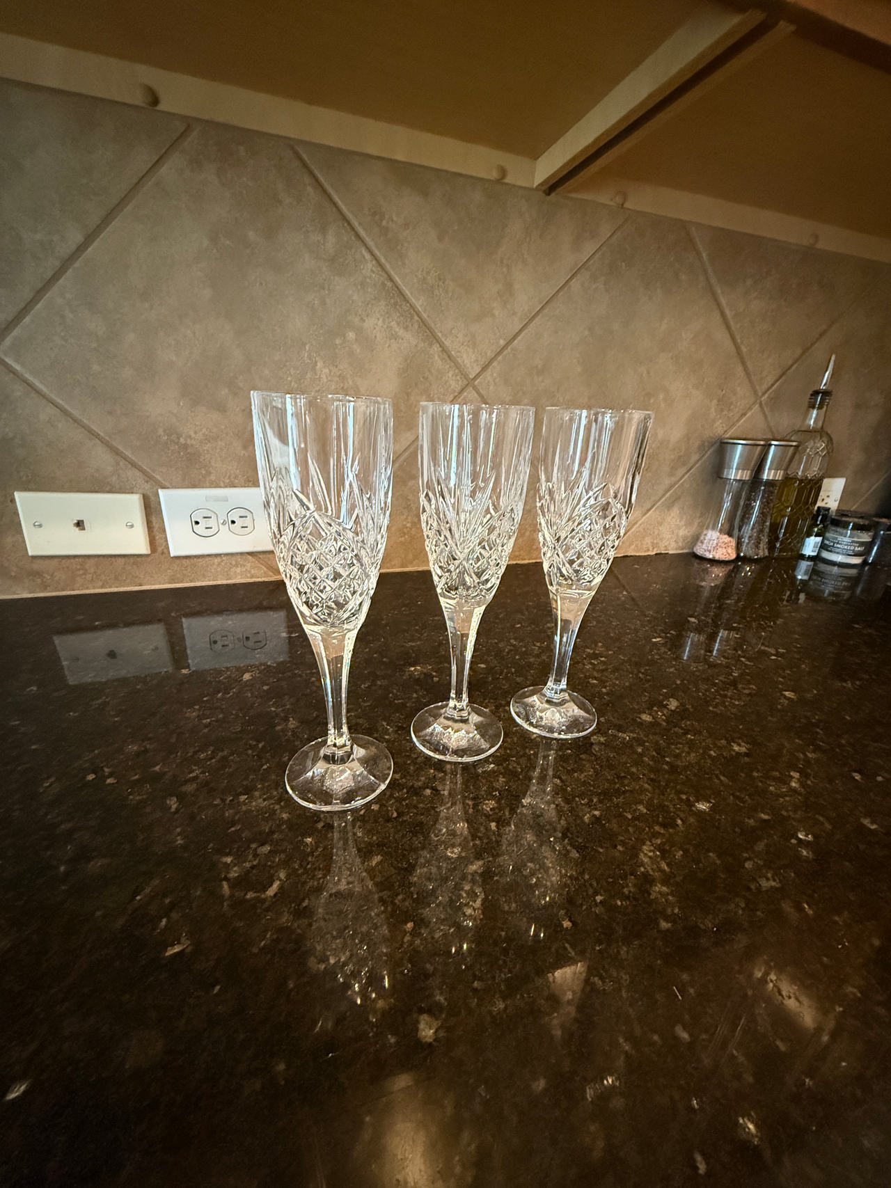 Crystal Champagne Flutes