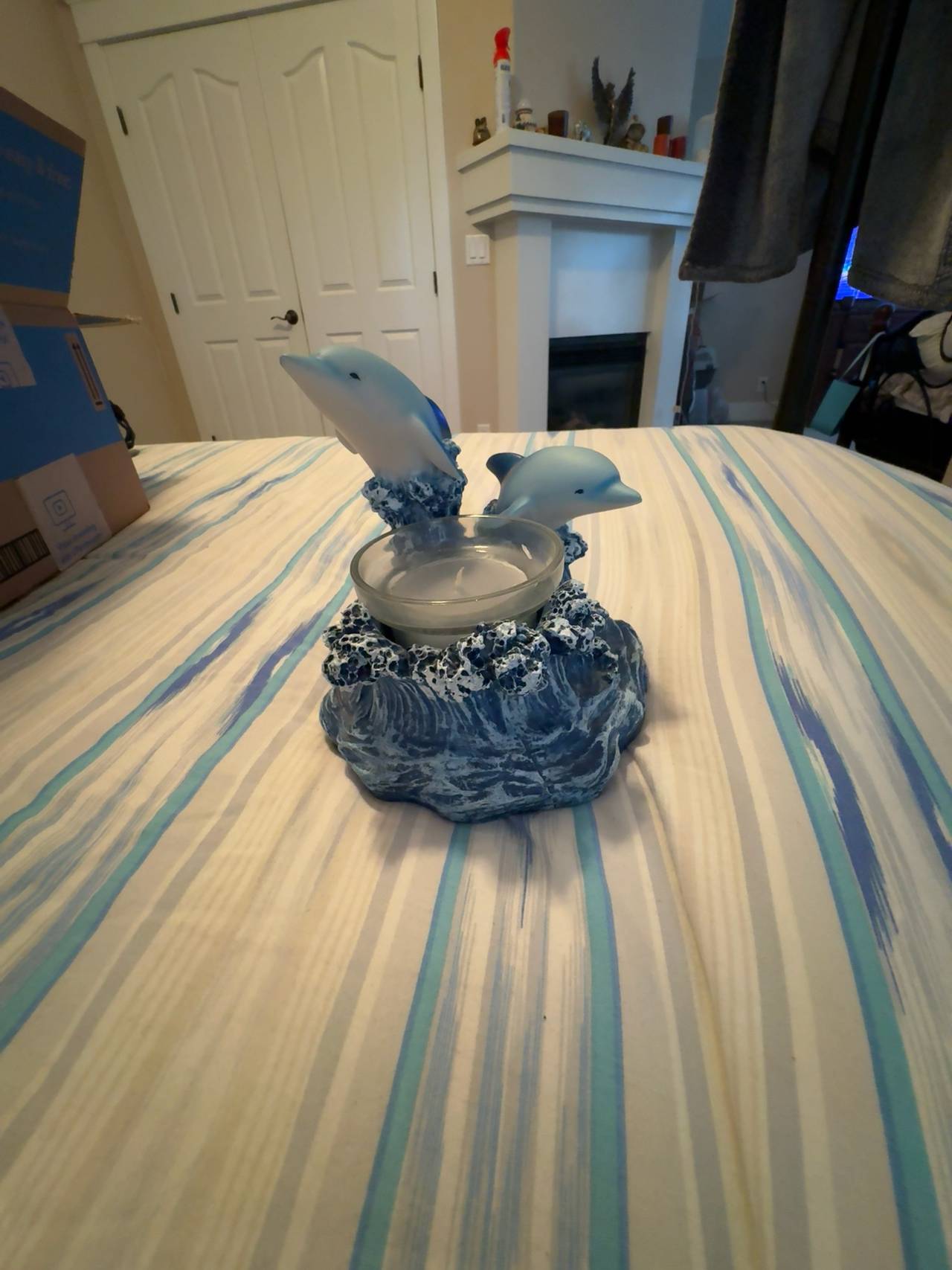Dolphin Candle Holder Decorative Figurine