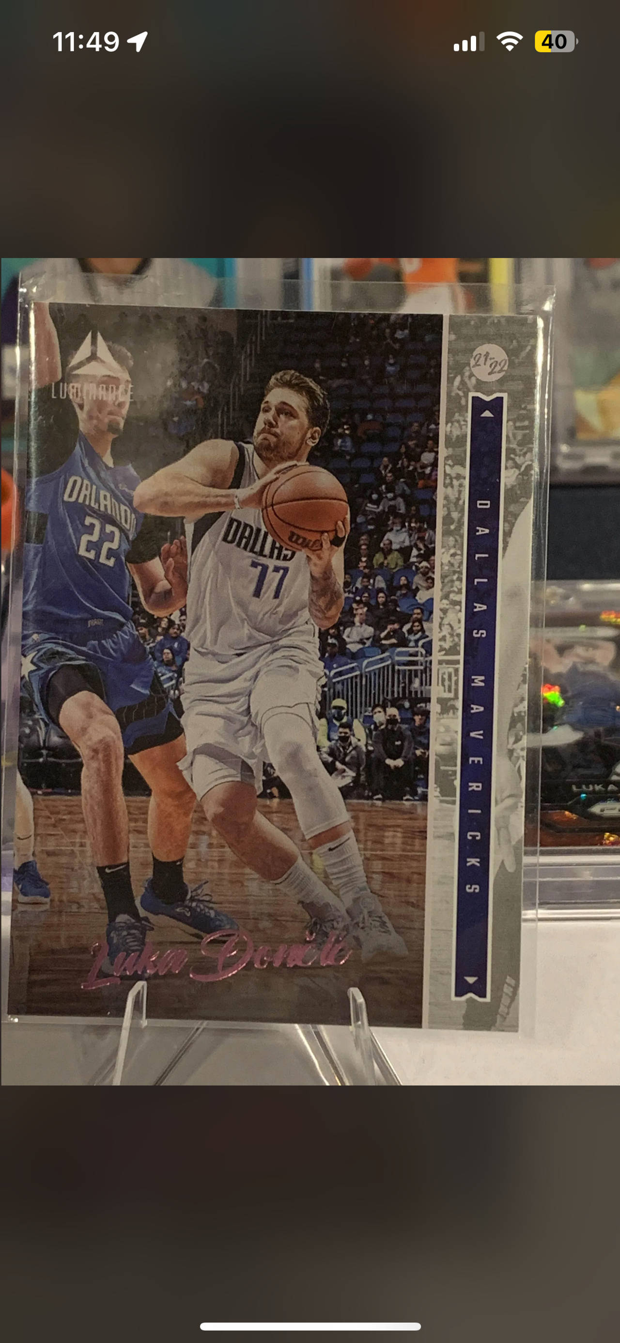 Luka Dončić Basketball Trading Card