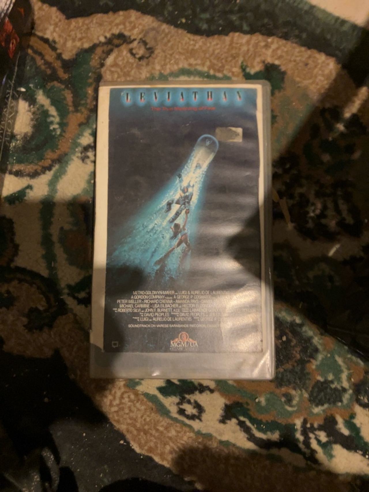 Leviathan 1989 VHS Horror Tape