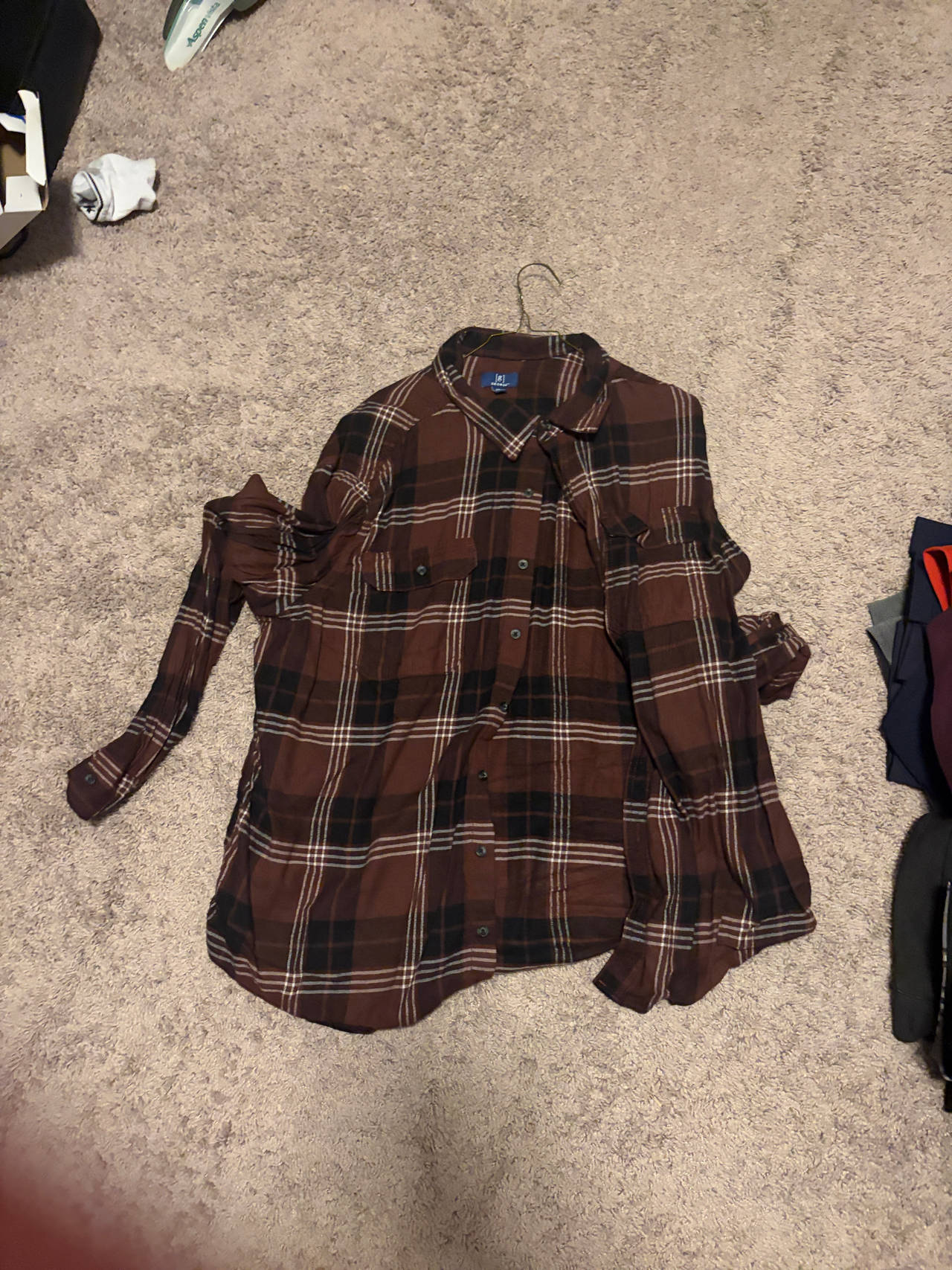 George Men's Long Sleeve Flannel Shirt