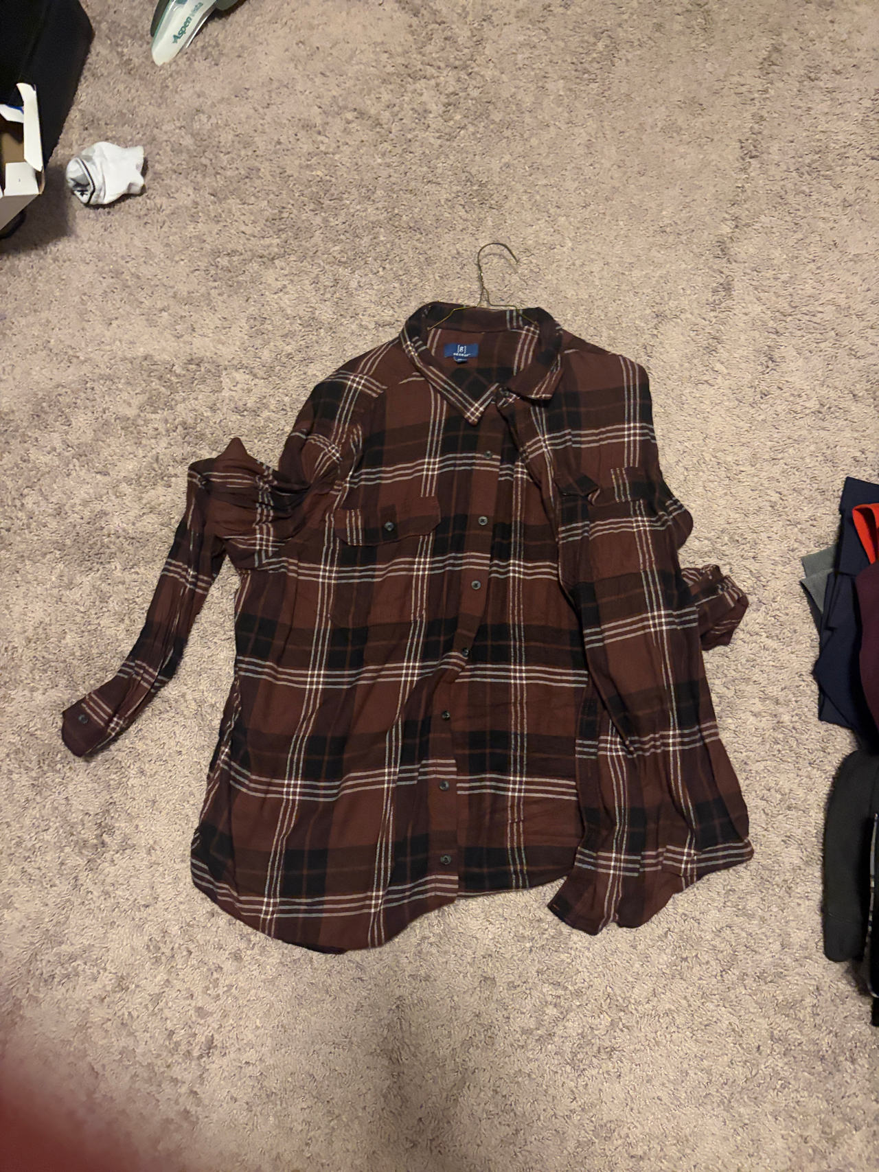 George Men's Long Sleeve Flannel Shirt