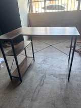 Small Writing Desk with Side Shelves - Image 4