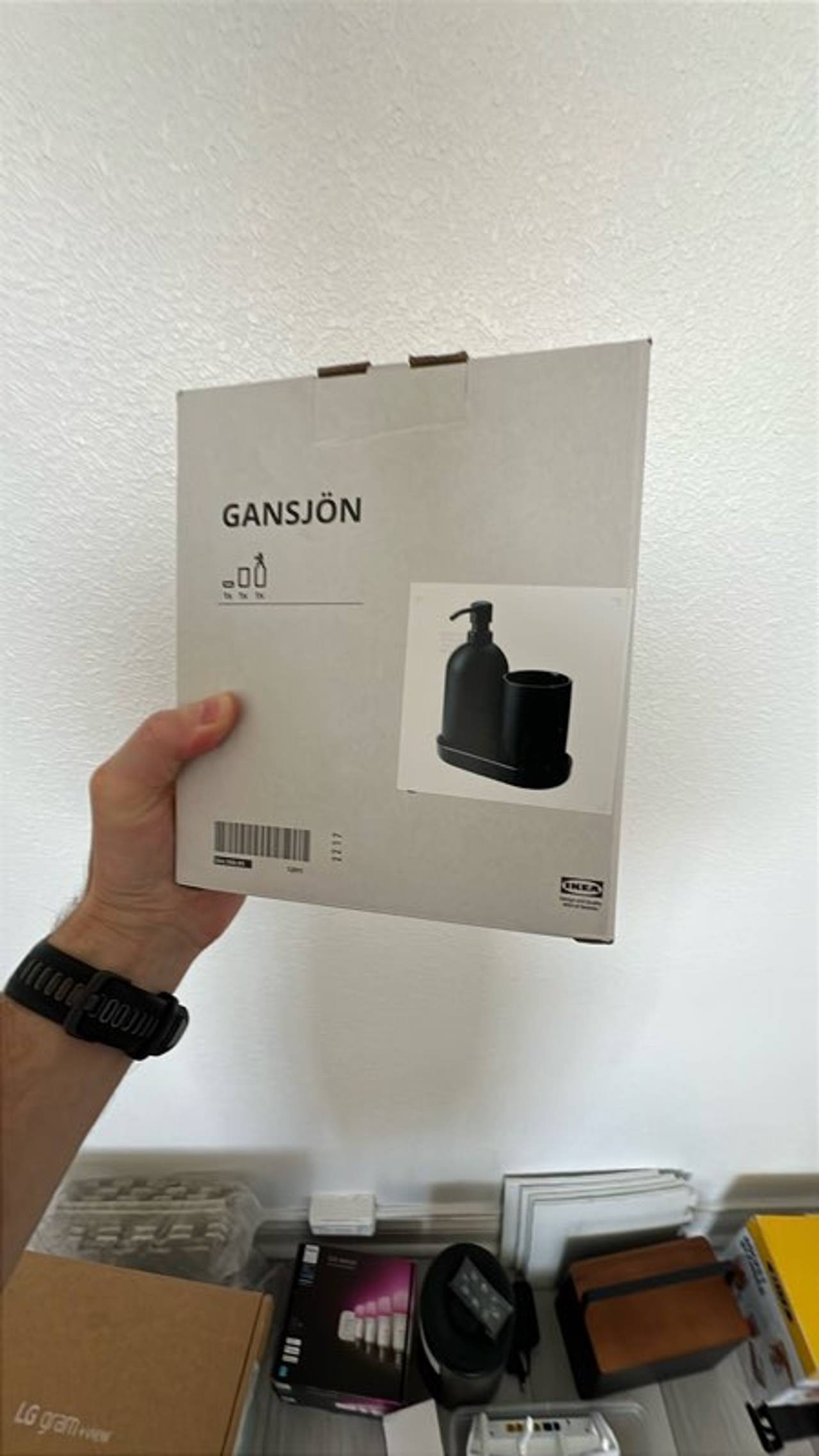Ikea GANJÖN Soap Dispenser and Toothbrush Holder