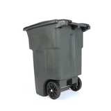 Toter 96 Gallon Black Residential Roll-Out Trash Can - Image 8