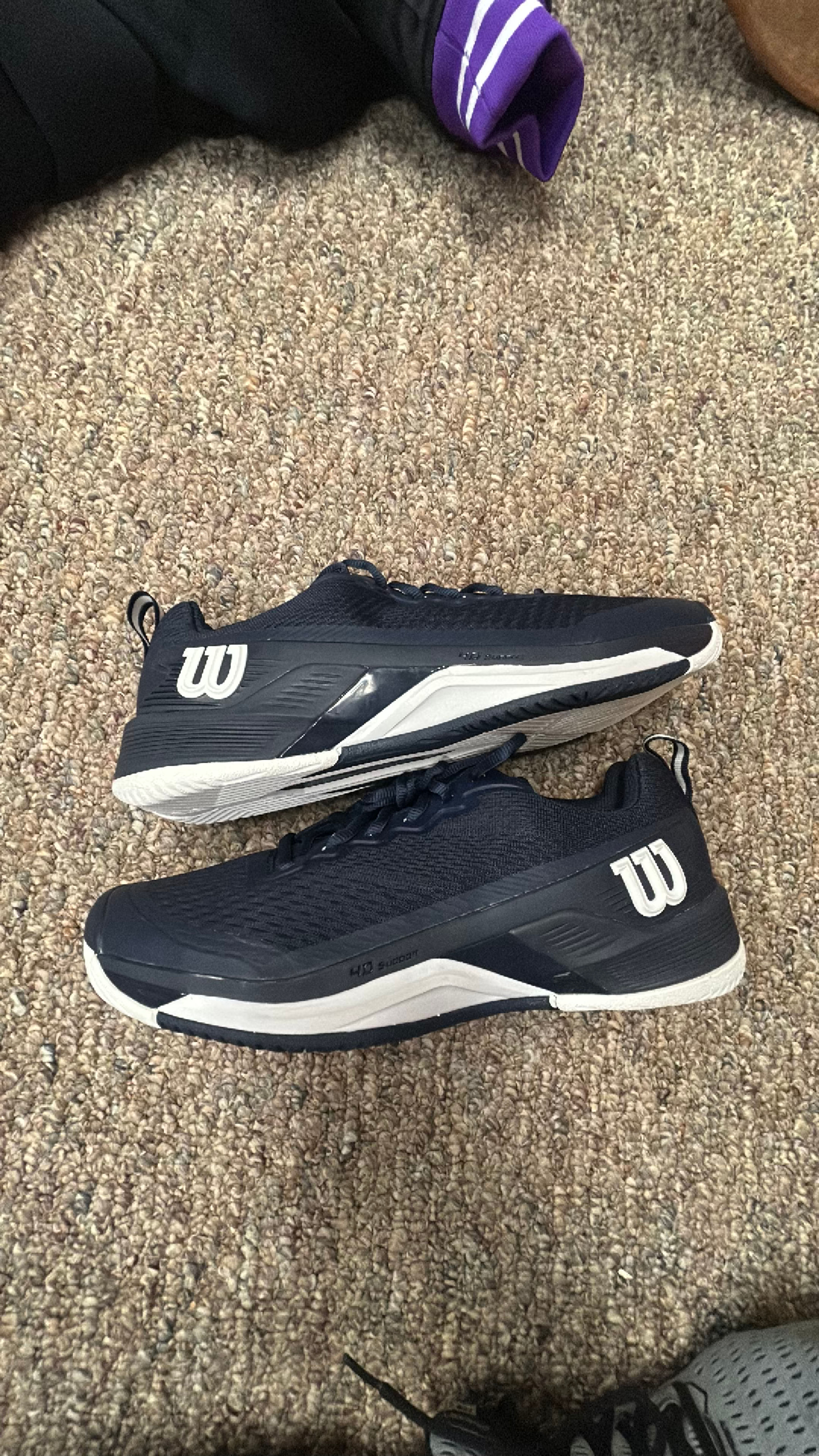 SIZE 10 Wilson Rush Pro 4.5 Men's Tennis Shoe Blue - Image 2