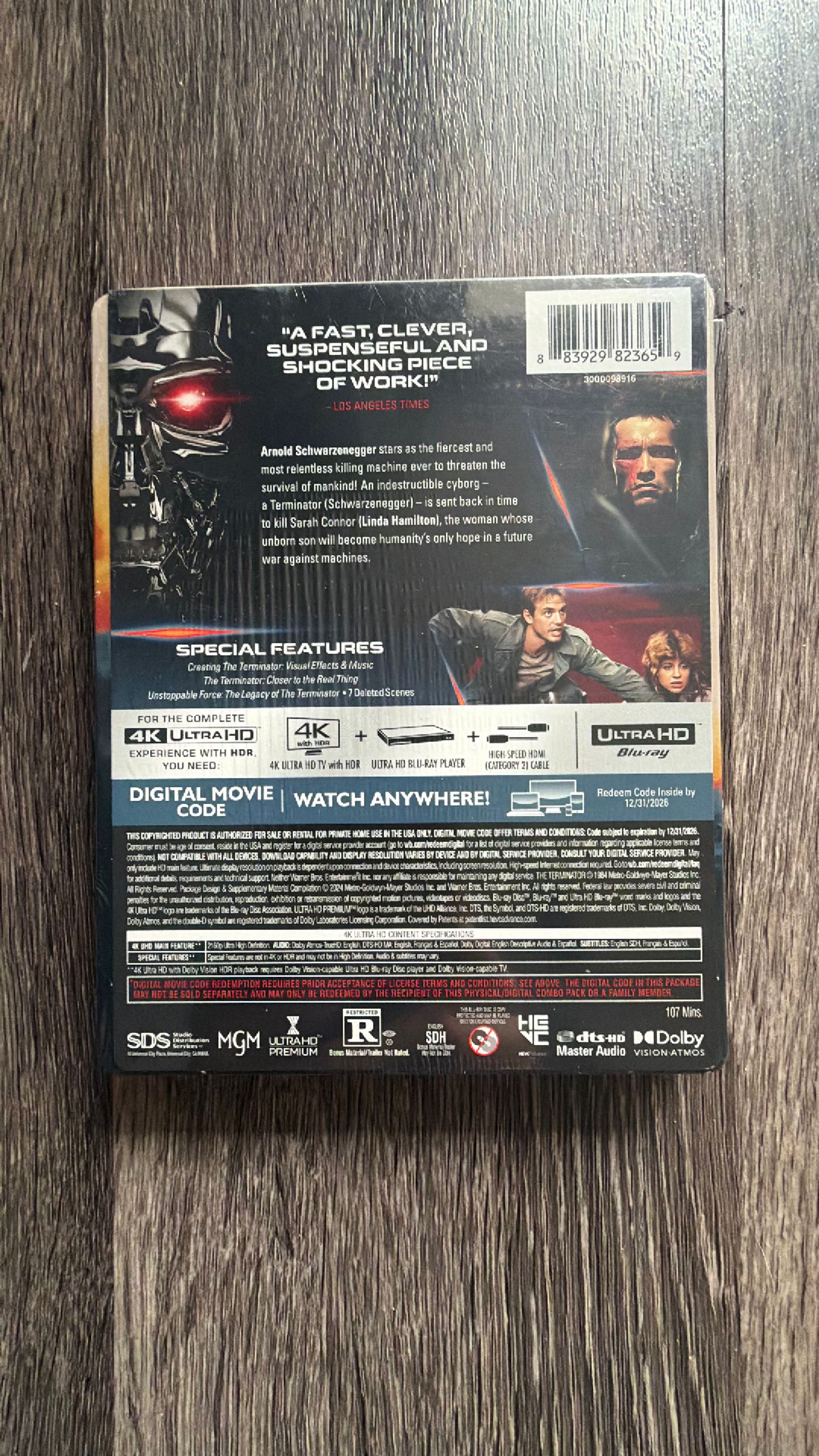 The Terminator 40th Anniversary Steelbook 4K Ultra HD - Image 2