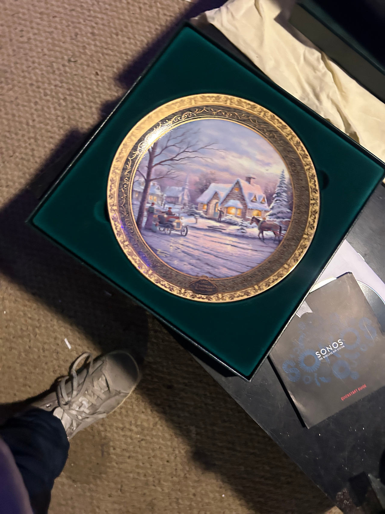 Thomas Kinkade A Holiday Gathering Collector Plate