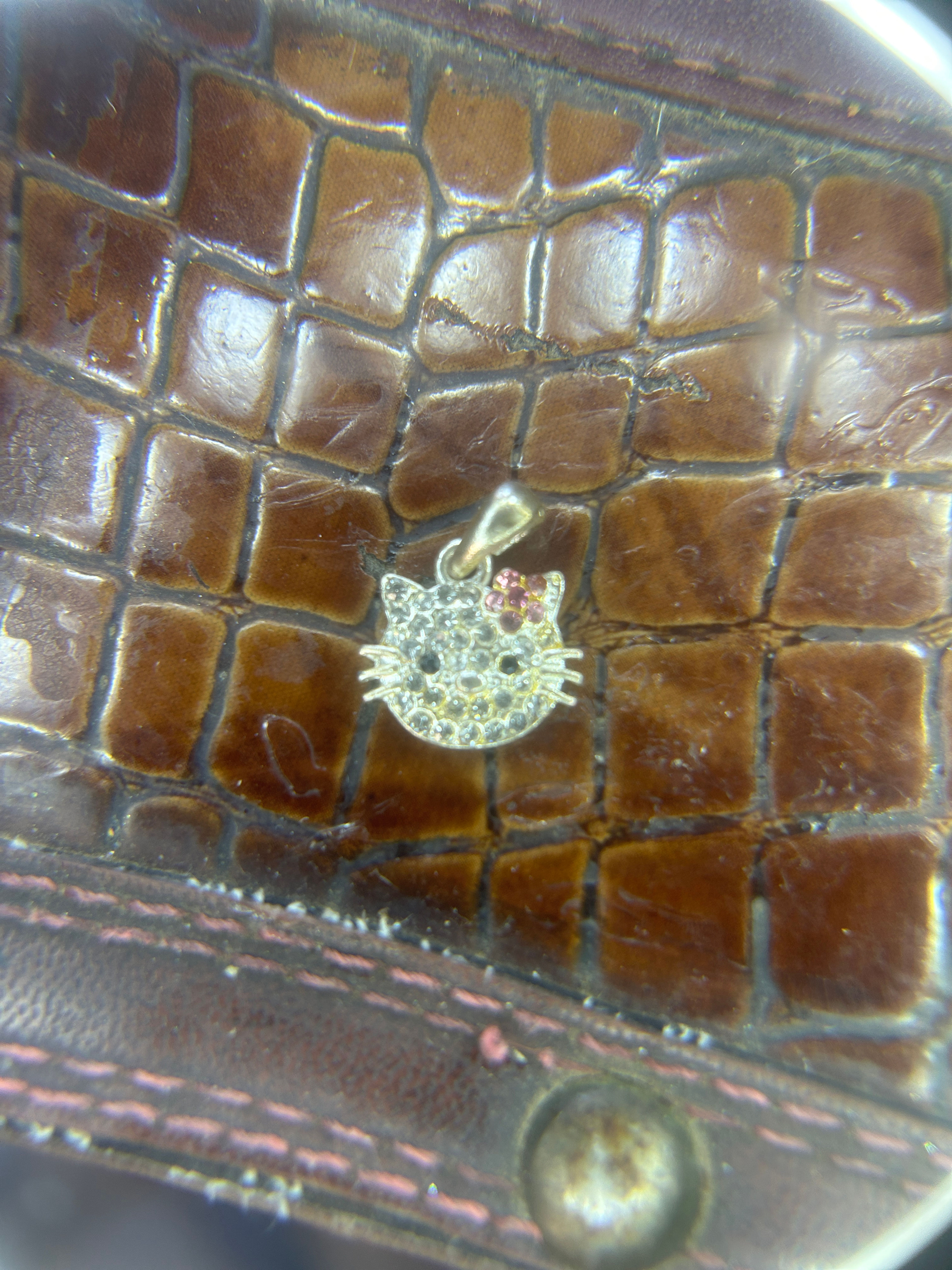 Hello Kitty Crystal Face Pendant