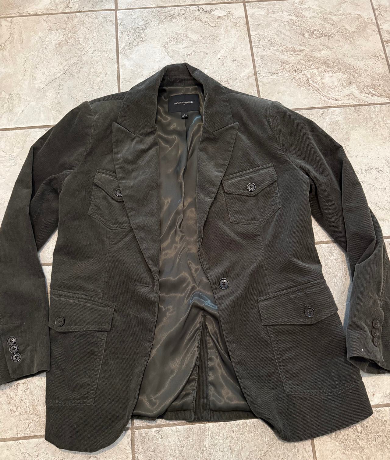 Banana Republic Corduroy Utility Blazer