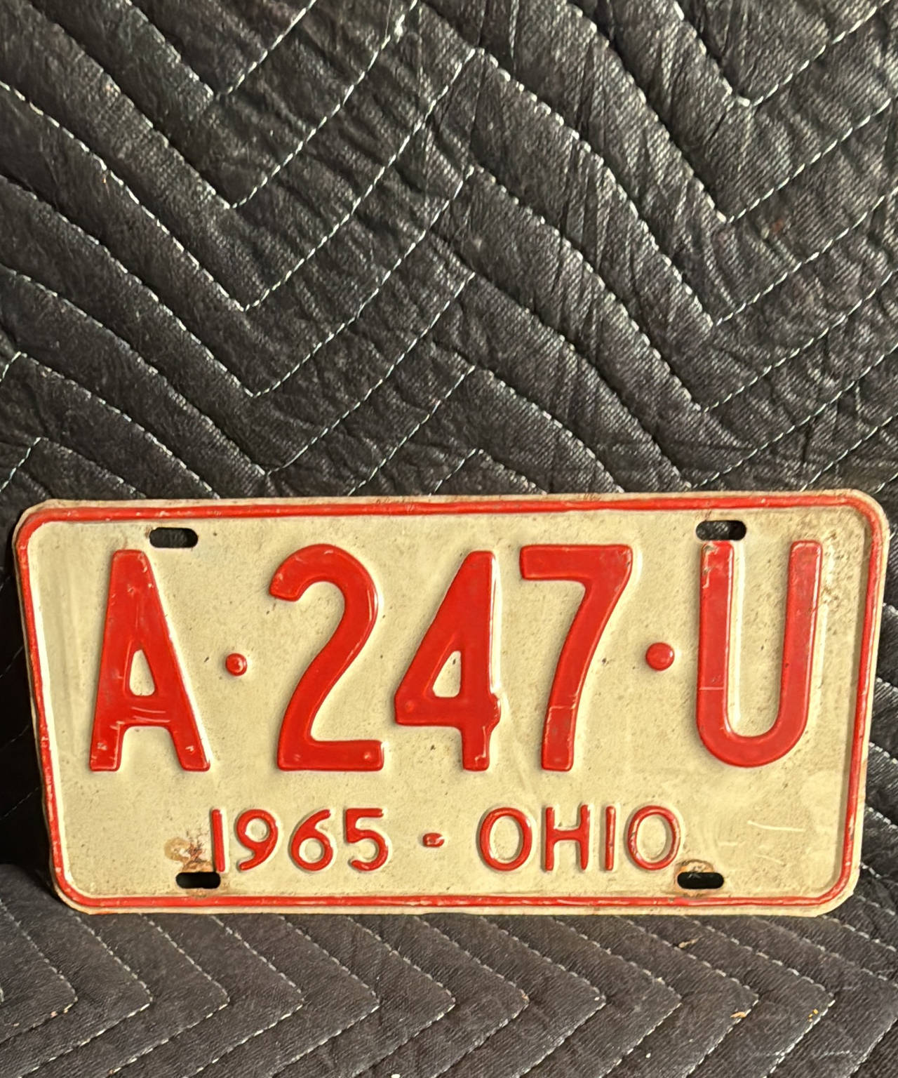 1965 Ohio License Plate