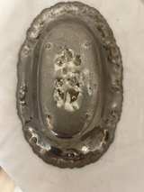 Vintage Floral Repousse Pewter Bowl - Image 6