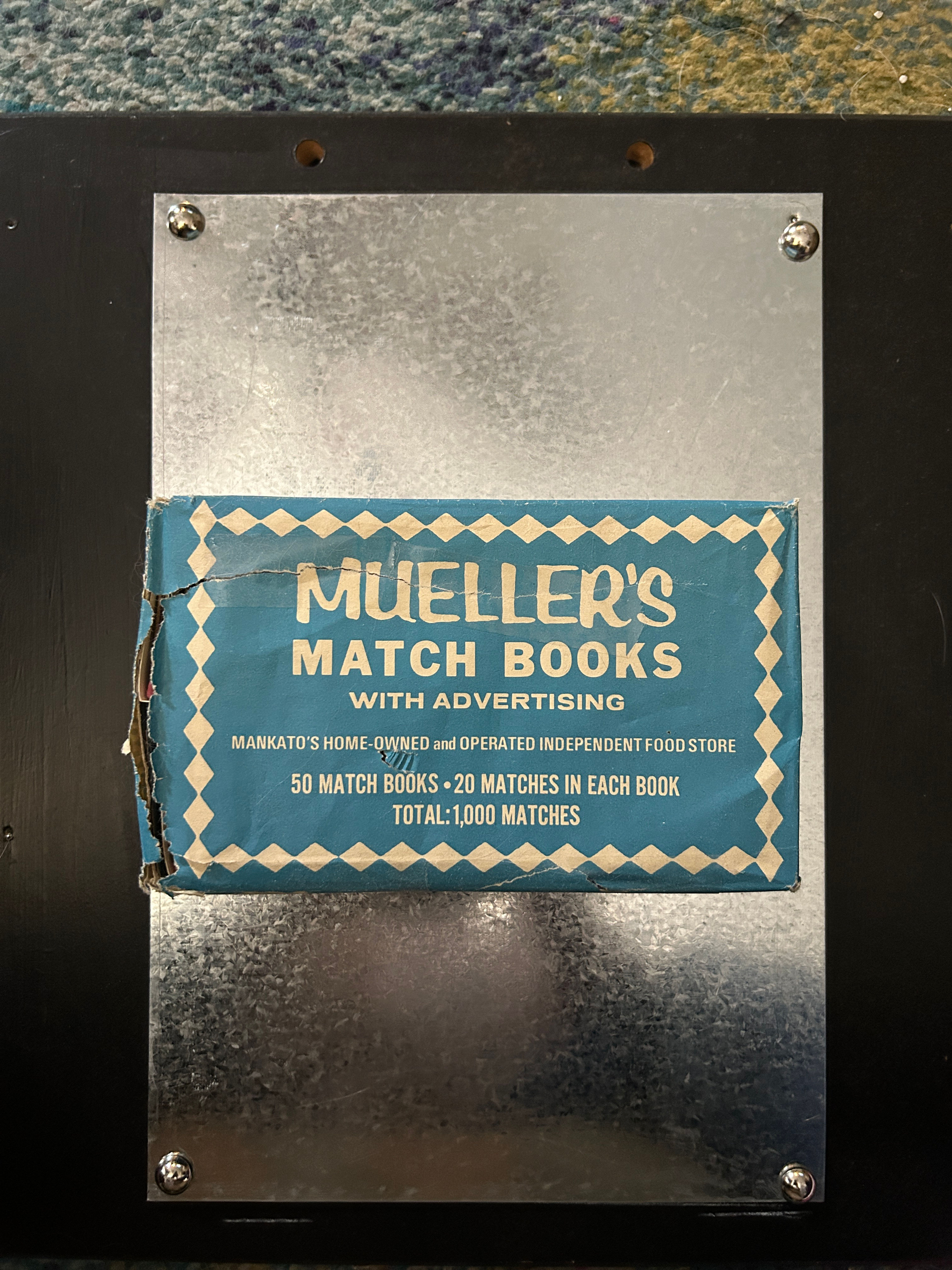 Mueller's Match Books