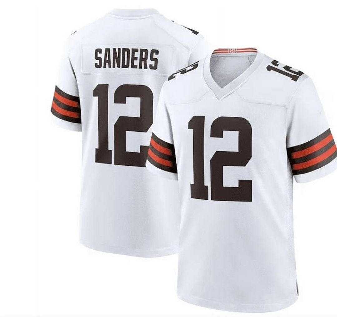 Nike Cleveland Browns  Sanders #12 Game Jersey