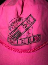 Coors Light Vintage Neon Pink Snapback Cap - Image 2