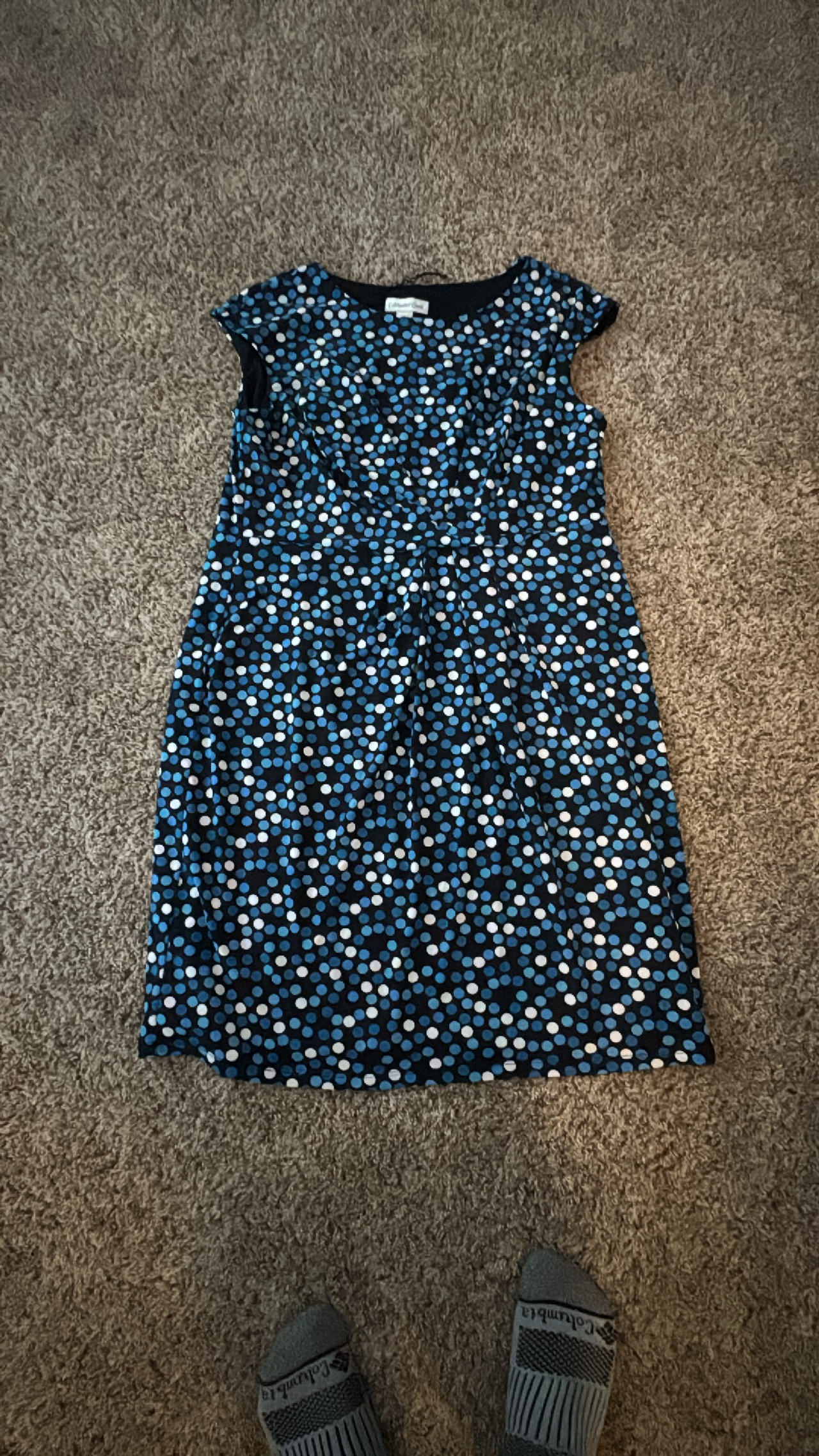 Coldwater Creek Polka Dot Dress Size Petite Large