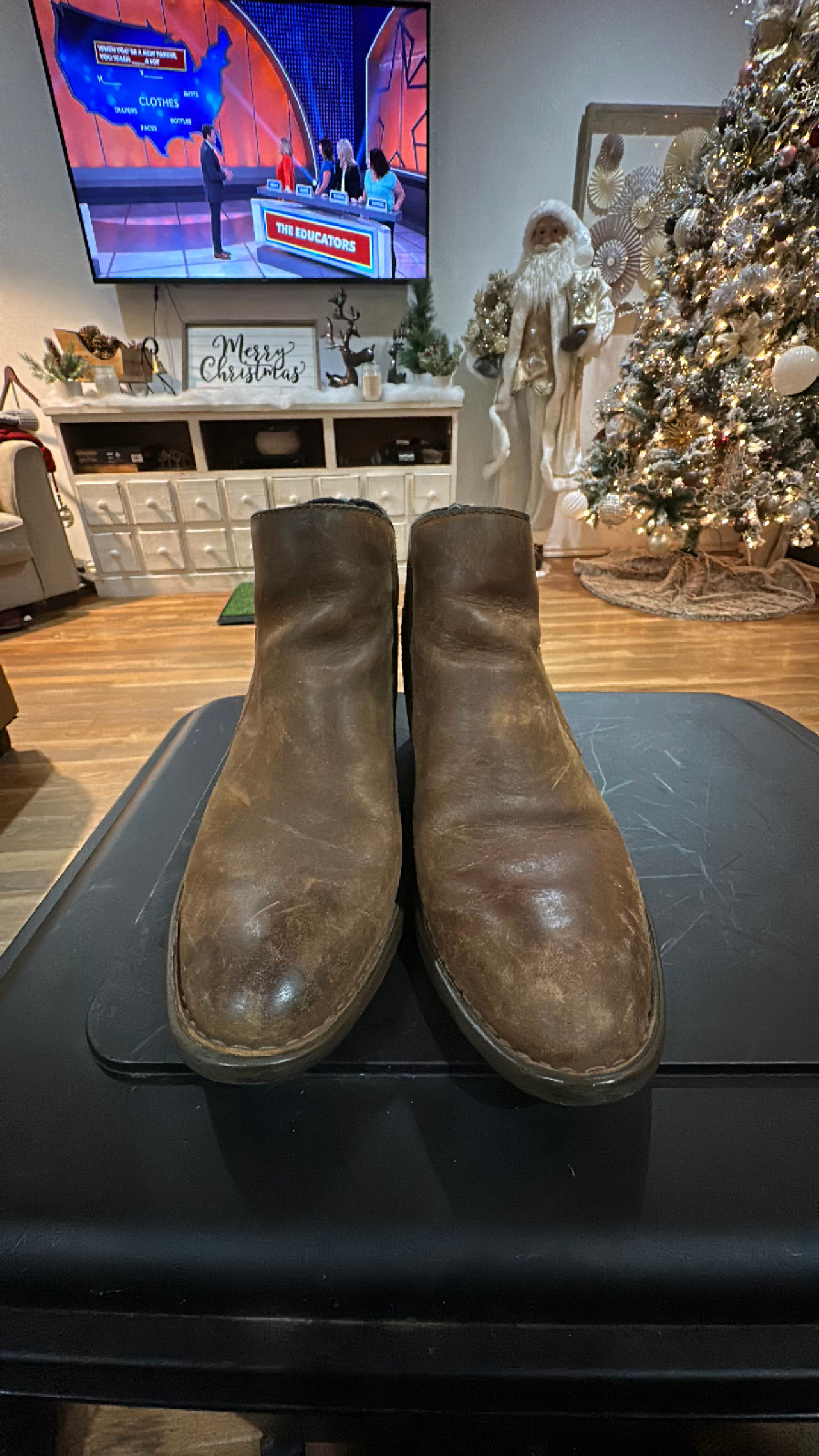 Born Brown Leather Ankle Booties Women’s Size 8M