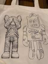 Uniqlo KAWS x Andy Warhol 2-Way Tote Bag Off-White - Image 4