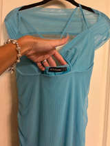 PrettyLittleThing Mesh Dress - Image 1