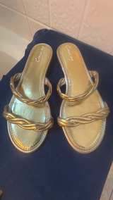 Circus NY Gold Braided Flat Sandals - Image 2