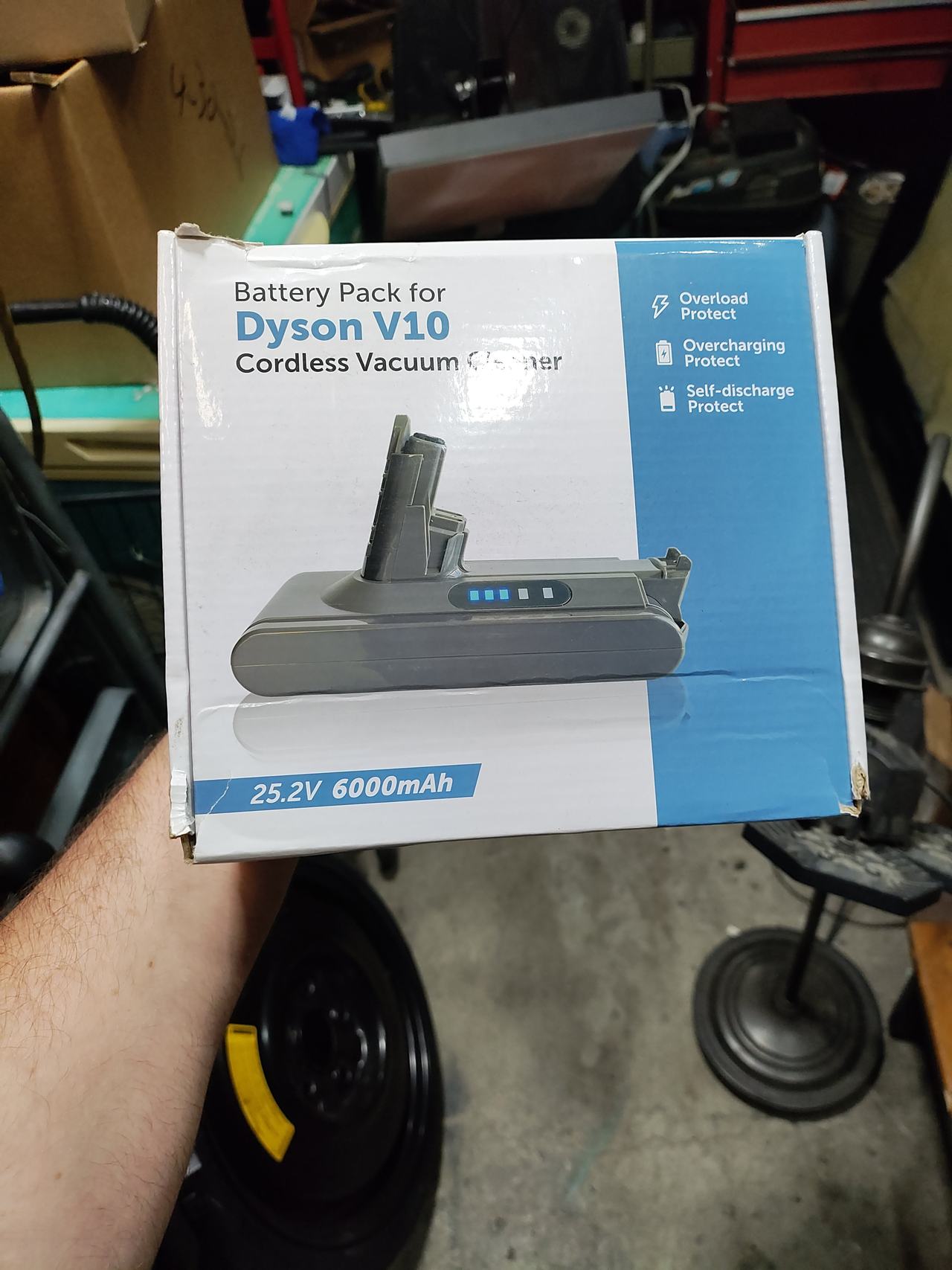 25.2V 6000mAh Battery Pack for Dyson V10 Cordless Vacuum