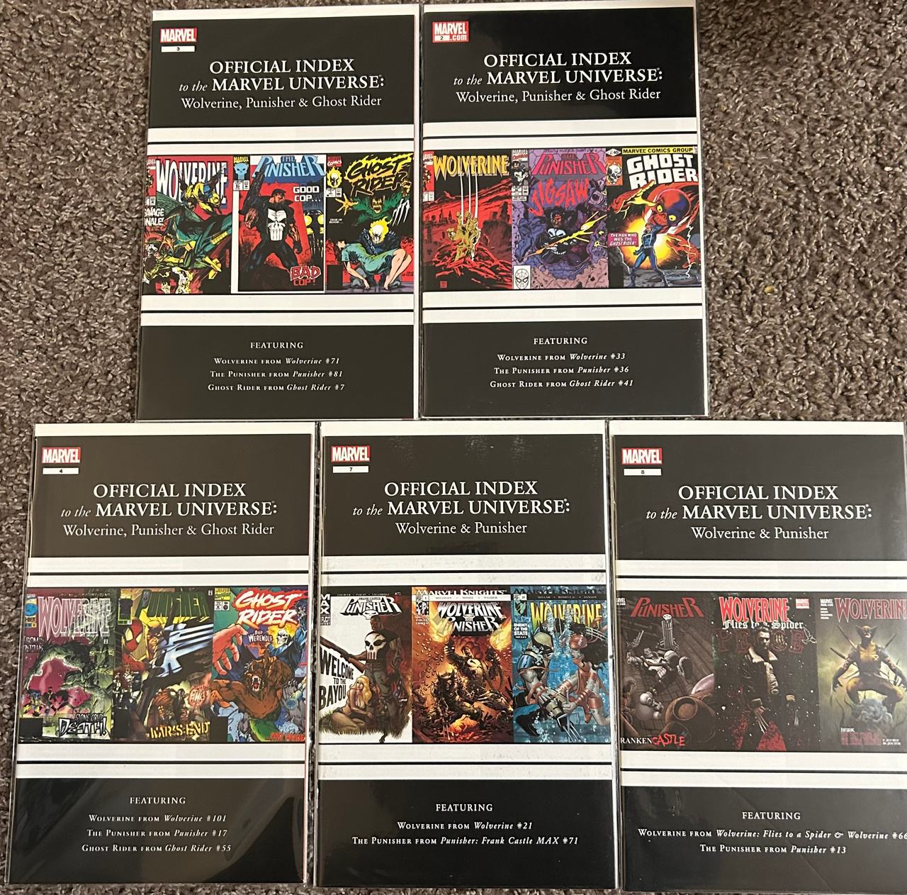 Official Index to the Marvel Universe: Wolverine, Punisher & Ghost Rider